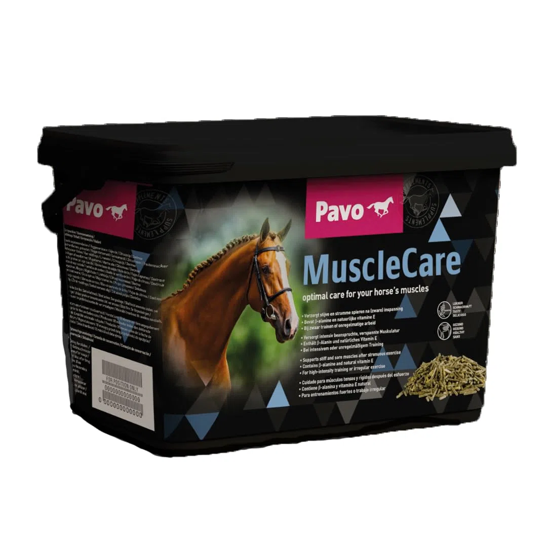Pavo MuscleCare 3KG - Premium Muskelpflege für Pferde - Unterstützt Muskelregeneration & Reduziert Steifheit - Sportfutter, Pferdefutter