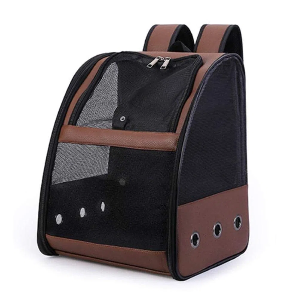 Vogel Rucksack Rosa Vogelkäfig Atmungsaktiver Träger Rucksack Faltbare Leichte Reise Mehrzweck Pu Mesh Pet Parrot Bag 2St
