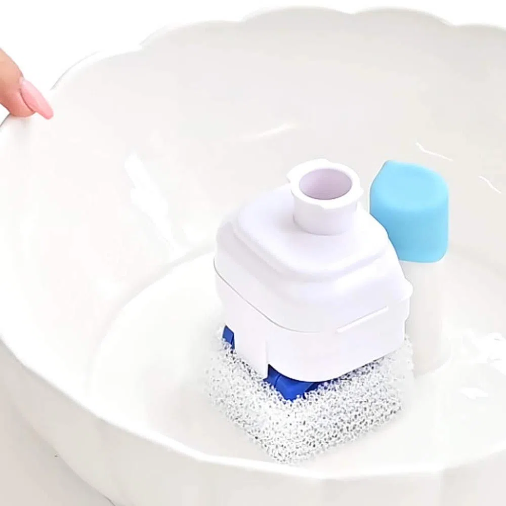 Trinkbrunnen für Haustiere, intelligenter Wasserspender für Katzen, Keramik, Wassermangel, automatische Zirkulationsfiltration mute/Blau / 2.1L