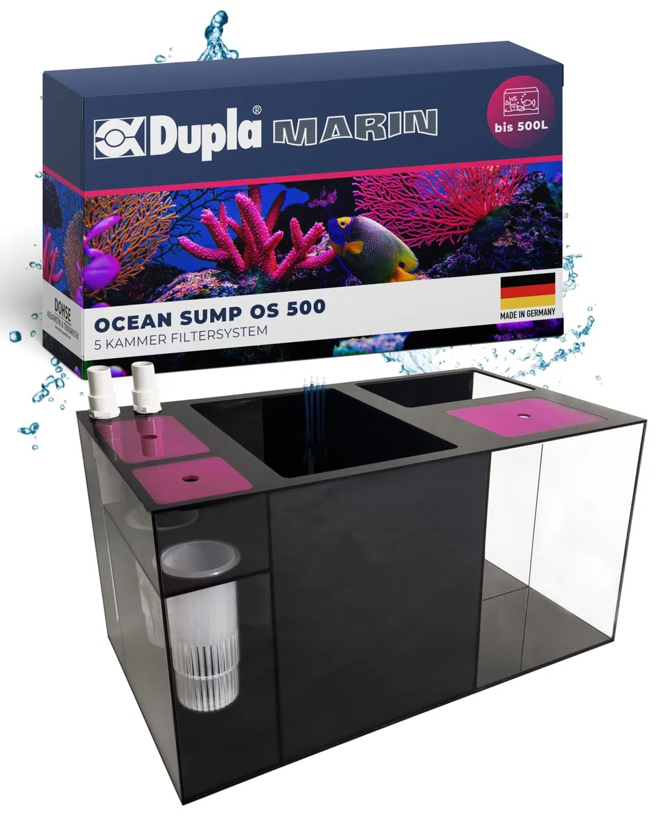 Dupla Marin Ocean Sump OS 500 I 5 Kammer Filtersystem für Aquarien bis 500 Liter I 76,6 x 40 x 40 cm I Aquariumfilter für effiziente Wasserfiltration I Filteranlage für Süß- und Meerwasseraquarien