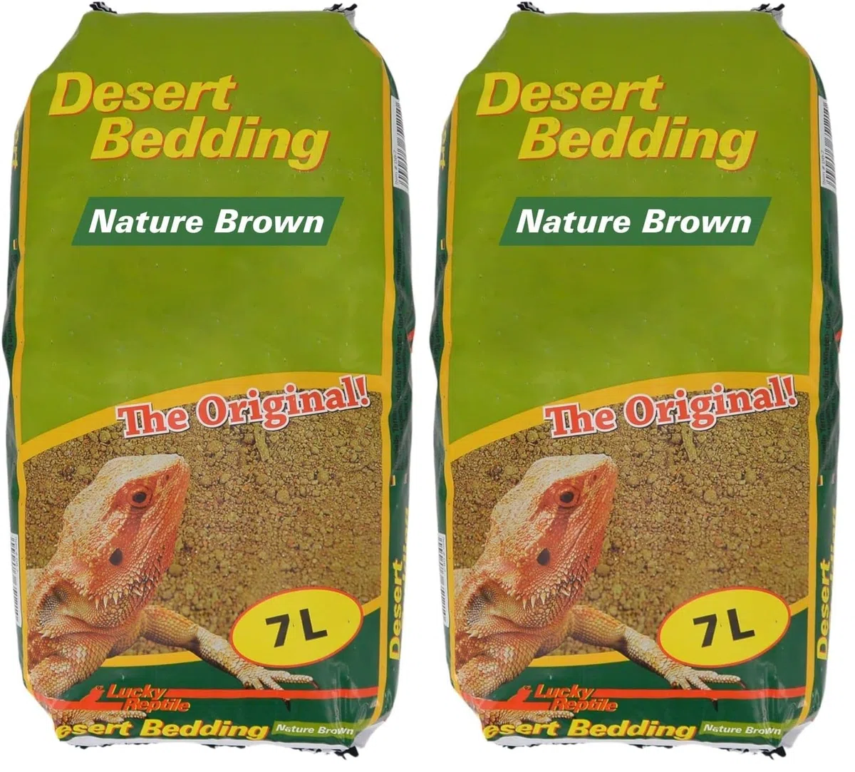 Lucky Reptile DB-7 Desert Bedding, 7 Liter, Bodengrund für Wüstenterrarien, grabfähig (Packung mit 2)