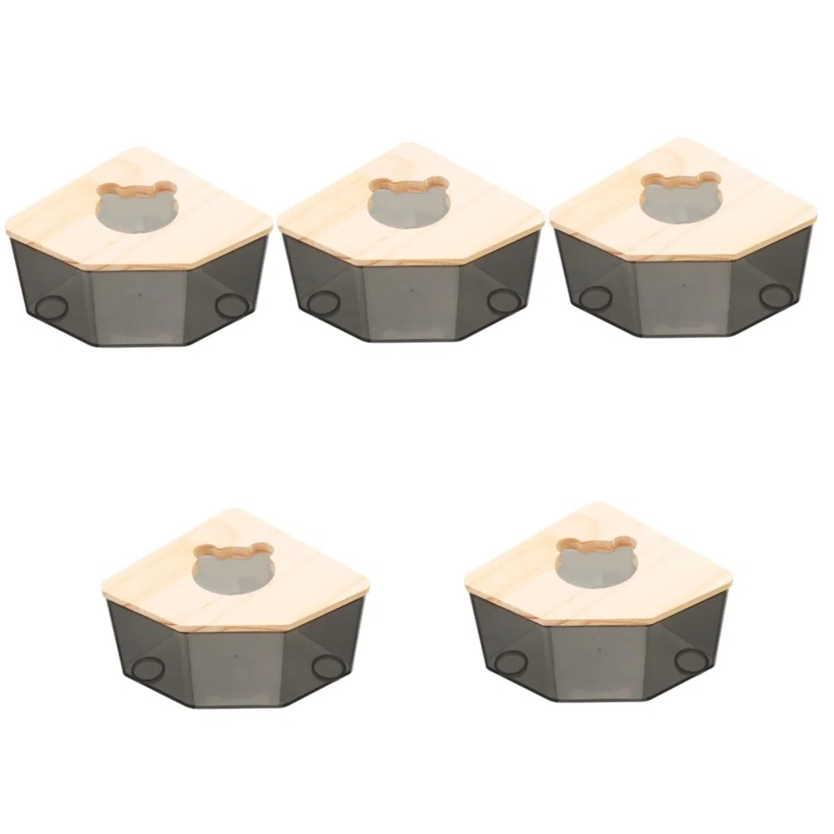 INOOMP 5stücke Hamster Sandbad Box Multifunktionale Badewanne Für Hamster Chinchillas Und Kleine Haustiere Transparentes Design Leicht Zu Reinigen Als Toilette Oder Sandbad
