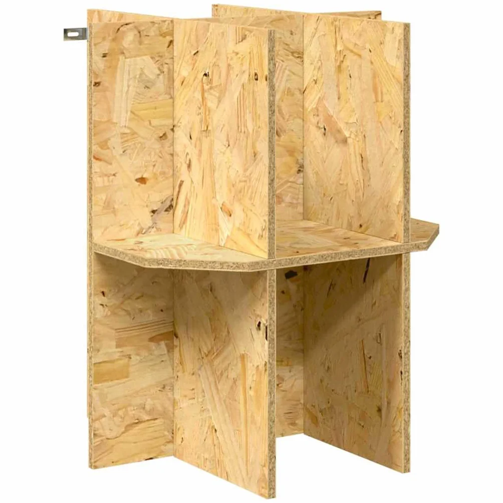Großes OSB Terrarium mit Glastür, 40 x 40 x 90 cm, braun – Robustes Reptilienhaus für Amphibien, geräumig und pflegeleicht