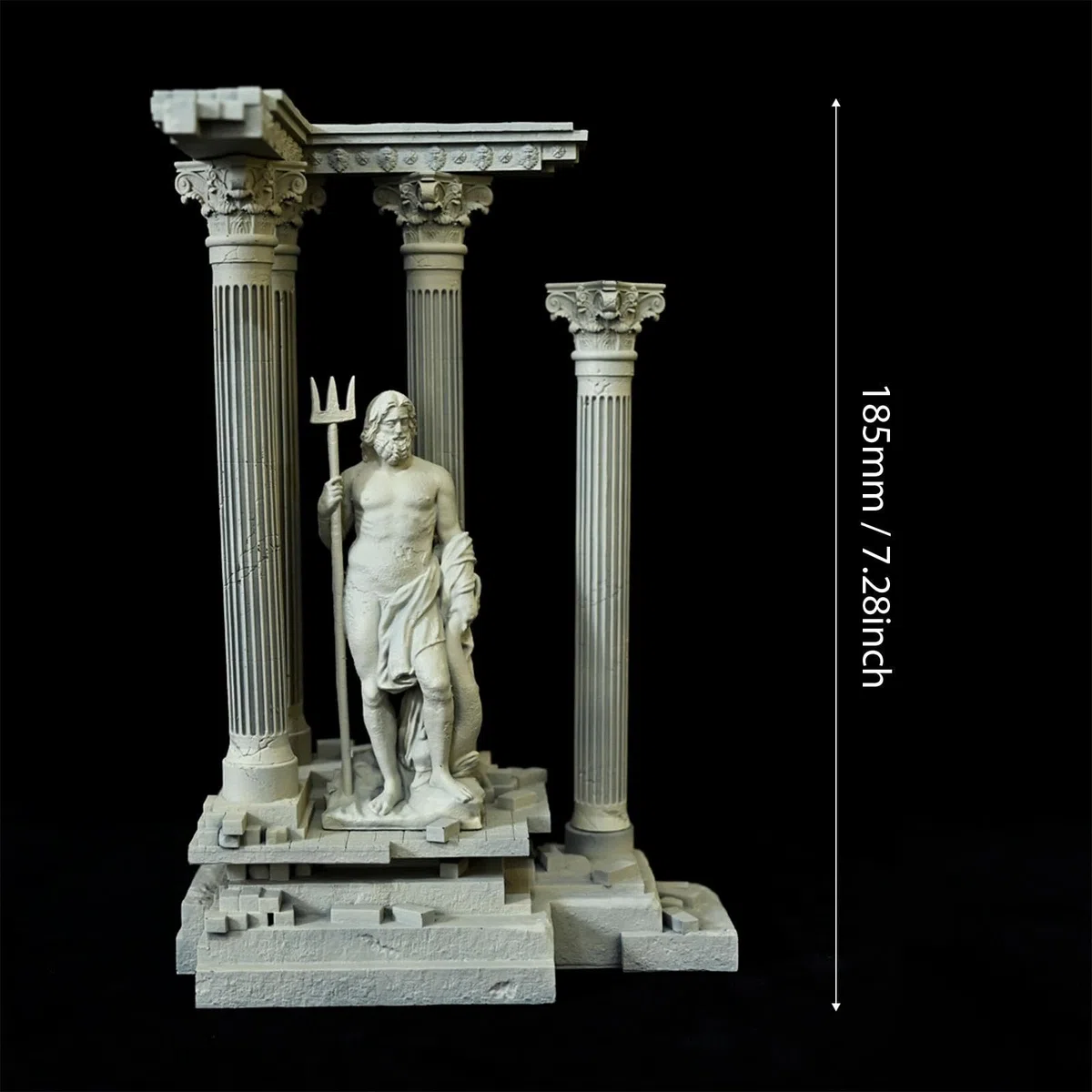 Mini Römische Säule Aquarium Ruinen Dekorationsfigur Kunstharz Ornament Künstliche Verstecksäule für Aquariumgestaltung Wohnzimmer Arbeitszimmer, Set D