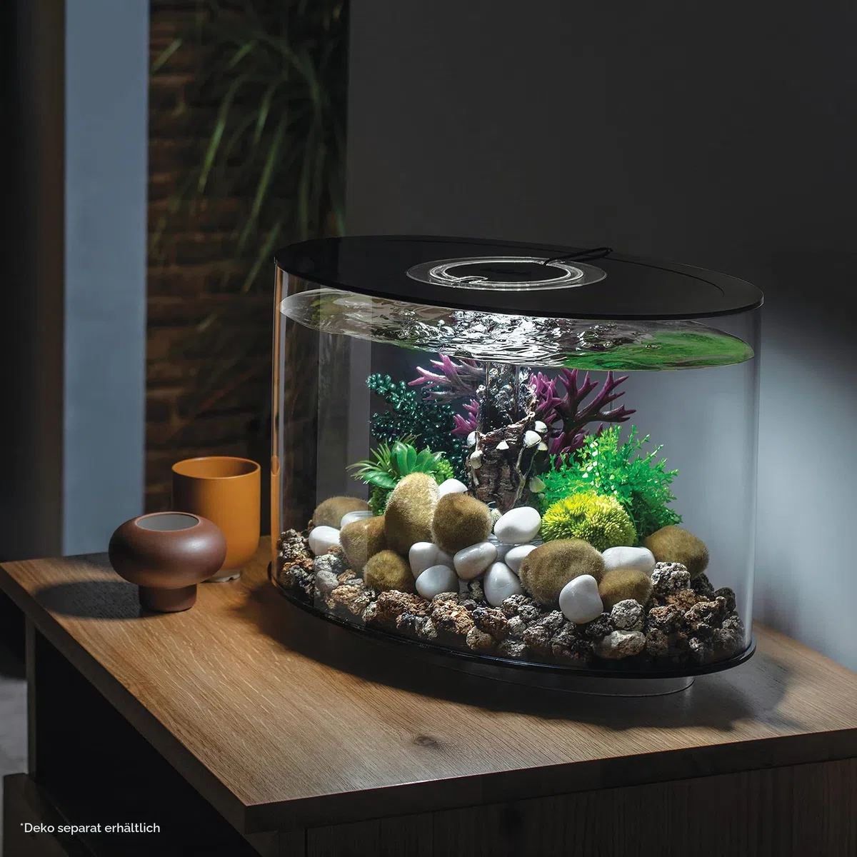 biOrb LOOP 15 LED Aquarium, 15 Liter - Acryl-Aquarium, Komplettset inklusive Lichteinheit und patentiertem Filtersystem, 360 Grad-Modell