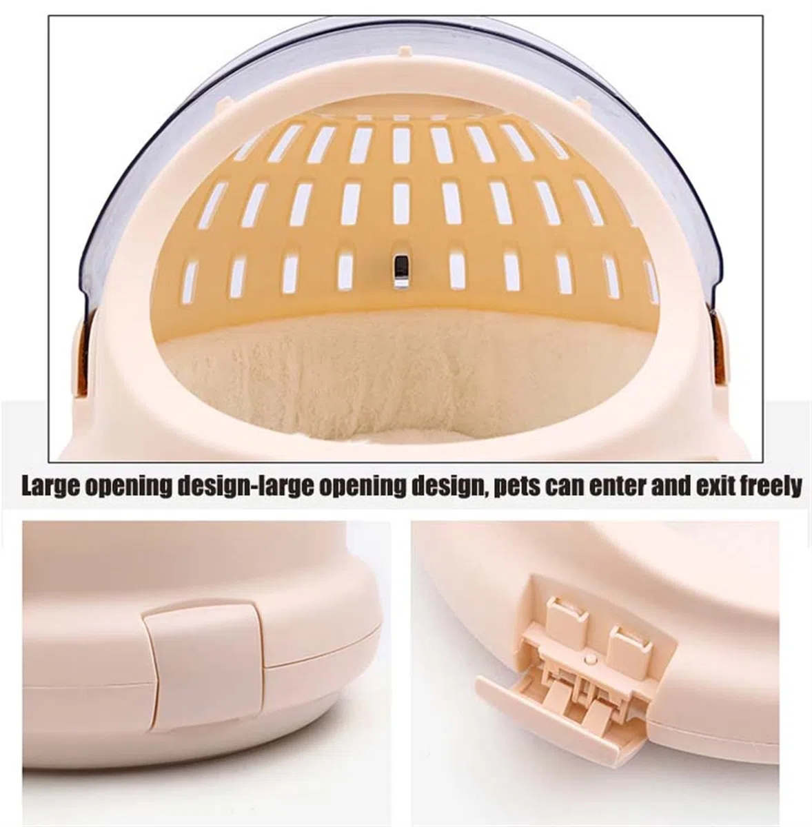 Katzentragetasche Transparent Atmungsaktiv Tragbare Reisehandtasche Katzentragetasche Katzenzelt Bett Handtragende Raumkapsel