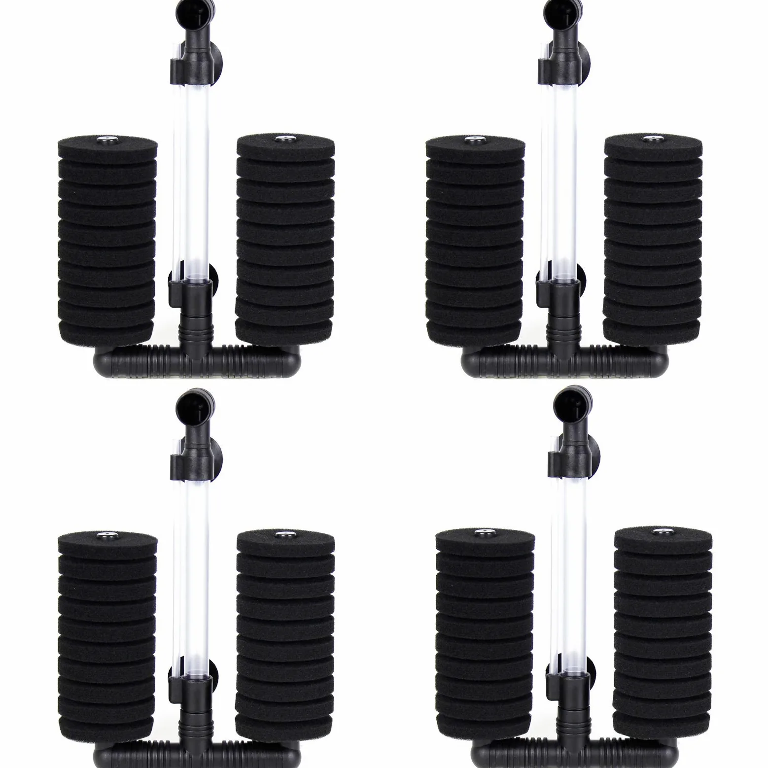 Aquaneat Luftpumpe Schwammfilter Biofilter für Aquarien bis zu 20 Liter, 4 PCS
