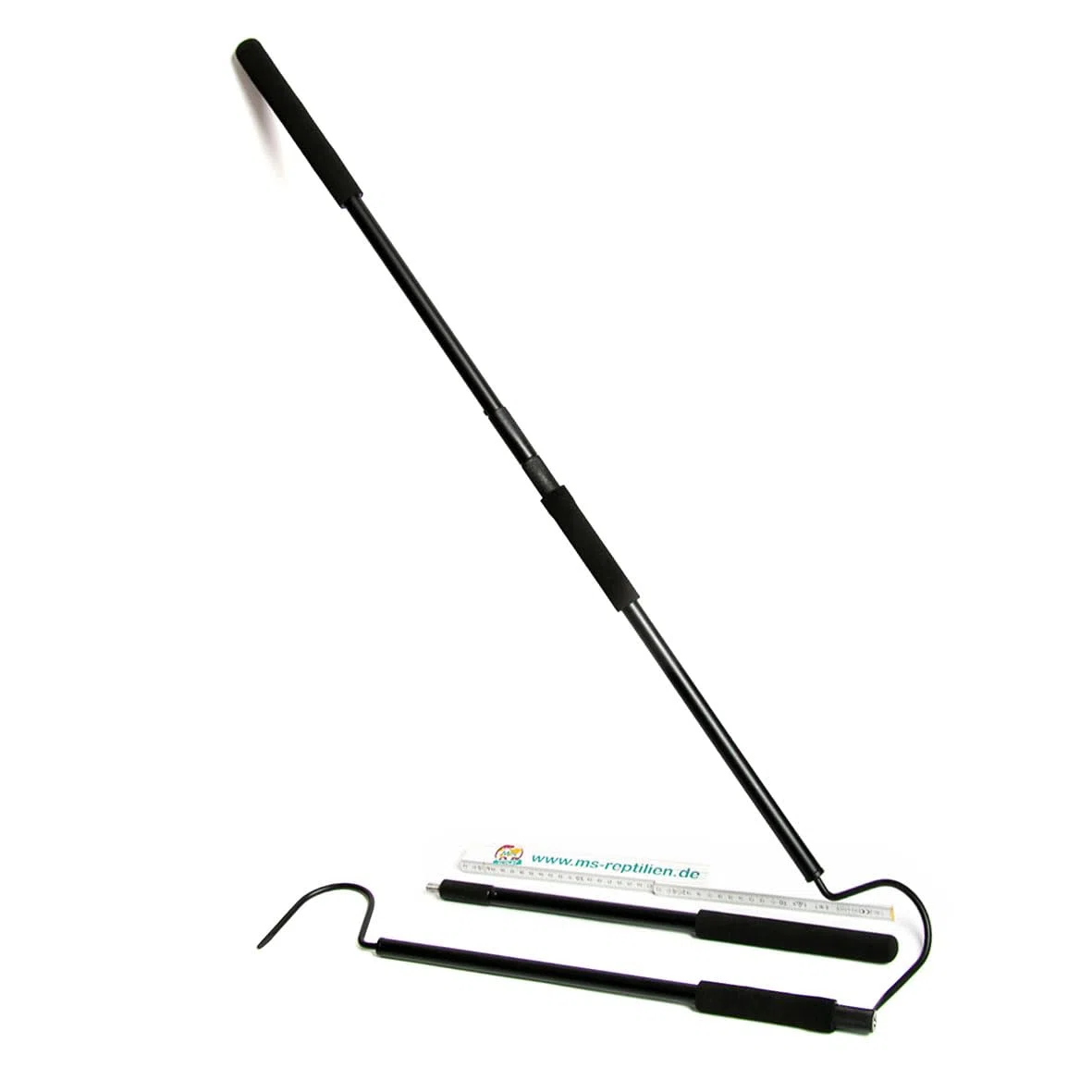 M&S Reptilien Schlangenhaken (2 in 1) 100 cm, zerlegbar mit Softgriffen