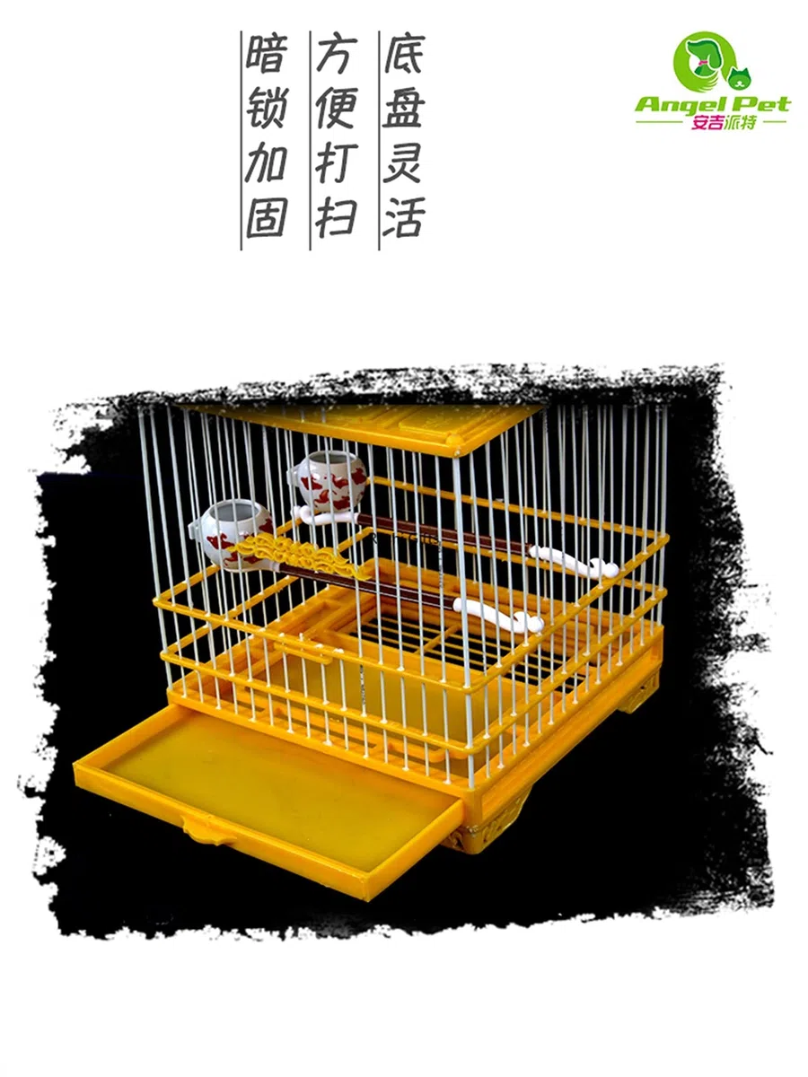 Kleiner tragbarer Vogelkäfig Reisebox, Vogelkäfig mit Abdeckung, Kunststoffkäfig, kleine Vögel, hängende Muscheln, Nest, Vogelhäuschen, Papageienkäfig, Außenkäfig, Vogel-Reisekäfig