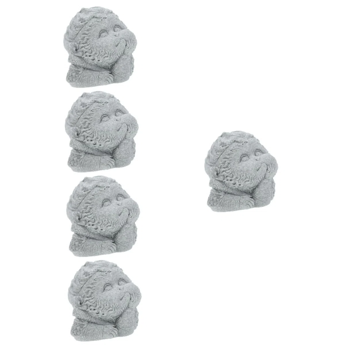 MAGICLULU 5 Stück Monkey King Ornamente kleine Figuren wohnkultur Aquarium künstlich Mini Buddha Dekorationen für Aquarien Kleine Aquariendekoration Kleine Aquarienfigur Blauer Sandstein