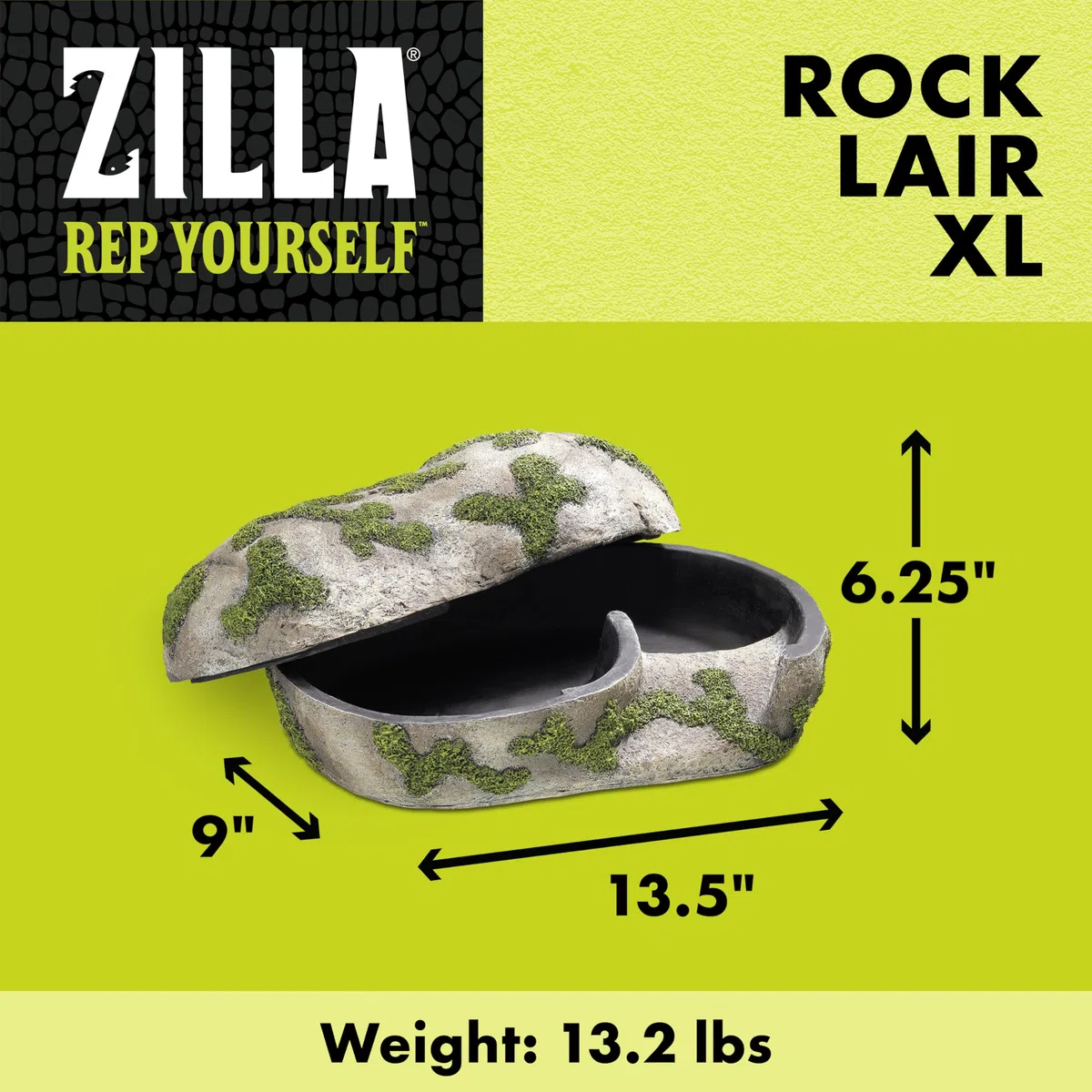 Zilla Rock Lair Terrarium Versteck Extra Groß mit abnehmbarem Oberteil