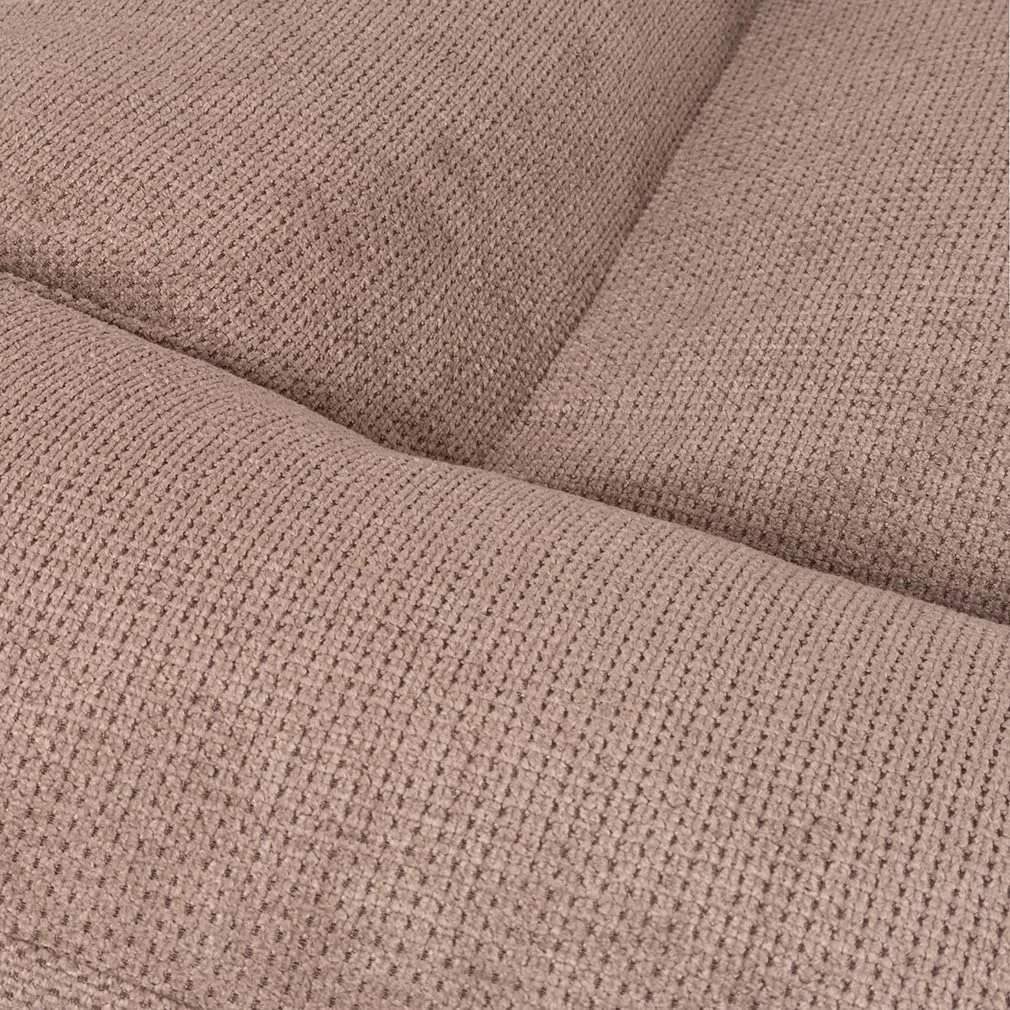 Knuffelwuff orthopädisches Hundebett aus kuscheligem Velours mit Handwebcharakter Sofia 80 x 60cm Beige - Abnehmbarer Bezug - waschbar - für große, mittelgroße und kleine Hunde