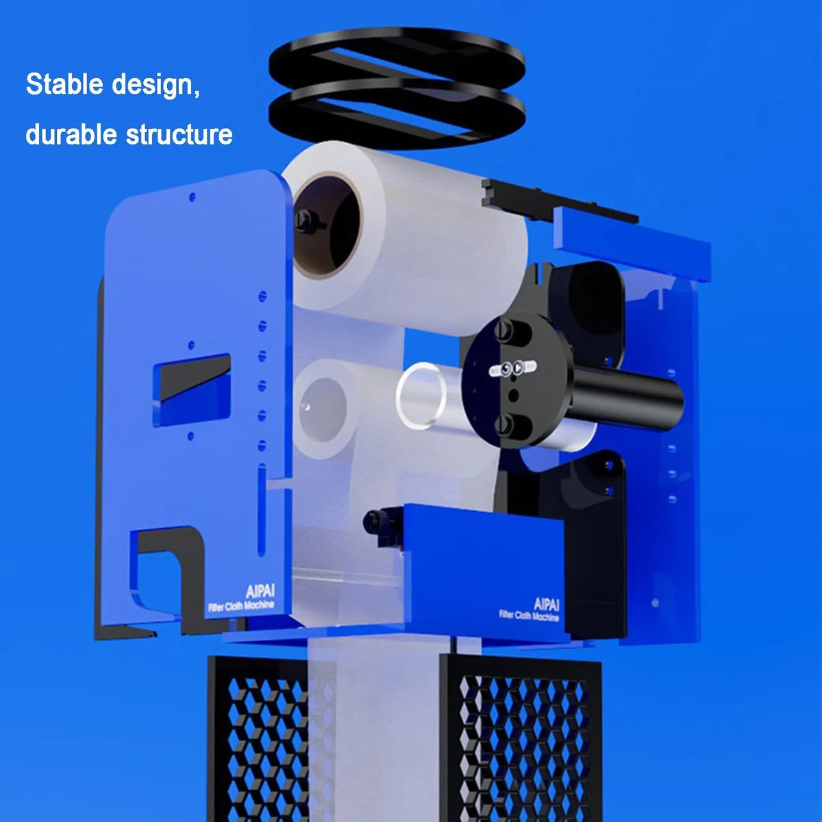 Automatischer Aquarium-Rollfilter, intelligente Vliesmatte mit APP-Steuerung, Füllstandssensor, USB-Hängefilter für Meerestanks 4800L Durchfluss