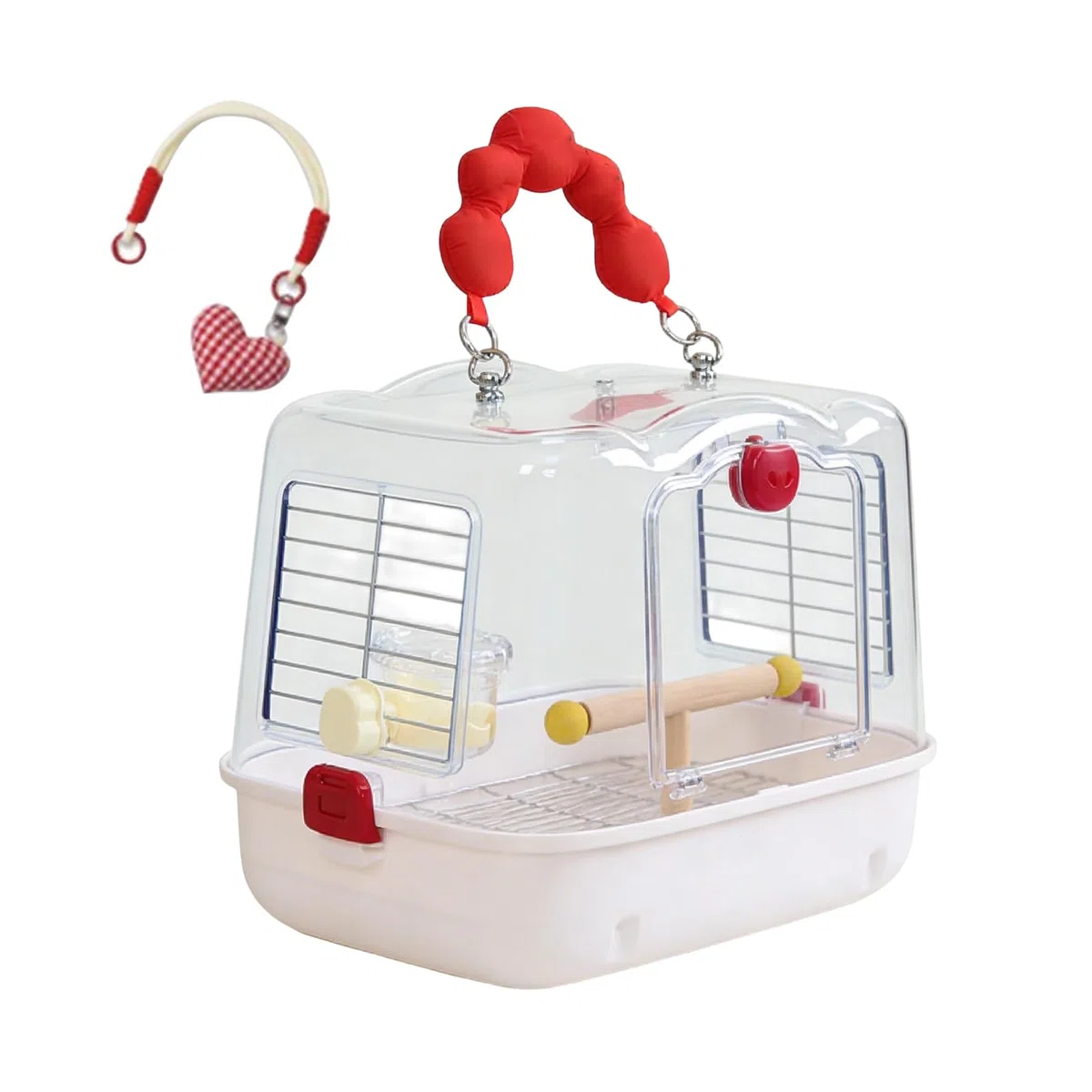 Vogeltransportbox für Reisen Durchsichtige Papageientragetasche | Reisekäfig für Vögel Für Outdoor Spaziergänge Und Abenteuer Mit Nymphensittichen, Wellensittichen Sowie Sittichen