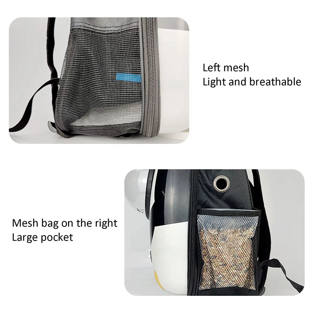 Pet Products Space Capsule Rucksack-Tragetasche – Leichter, transparenter Vogelkäfig für Reisen mit Bubble Dome, ideal für Papageien, Katzen, Hunde und Kleintiere.