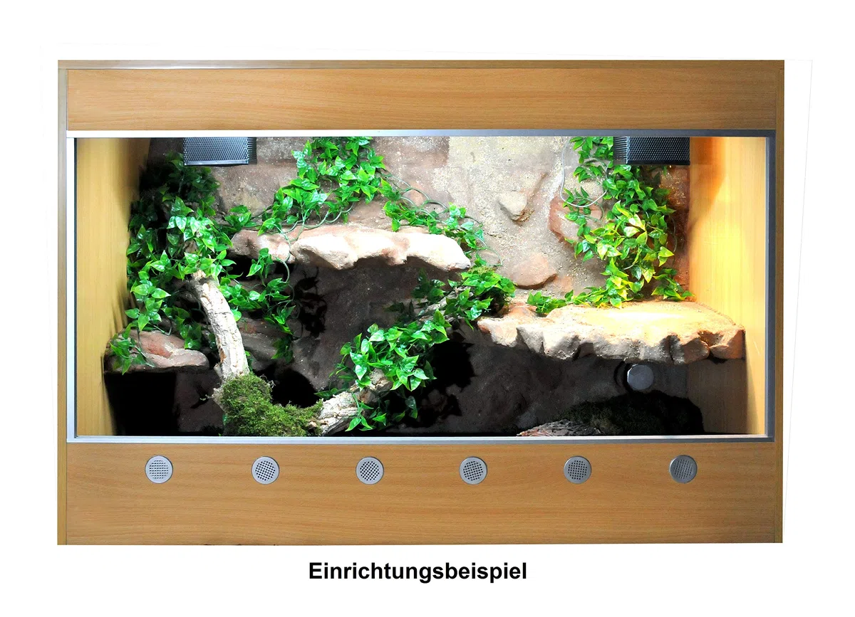 Lucky Reptile Furni-Tarrium, Farbe:Buche, Größe:80cm x 50cm x 50cm