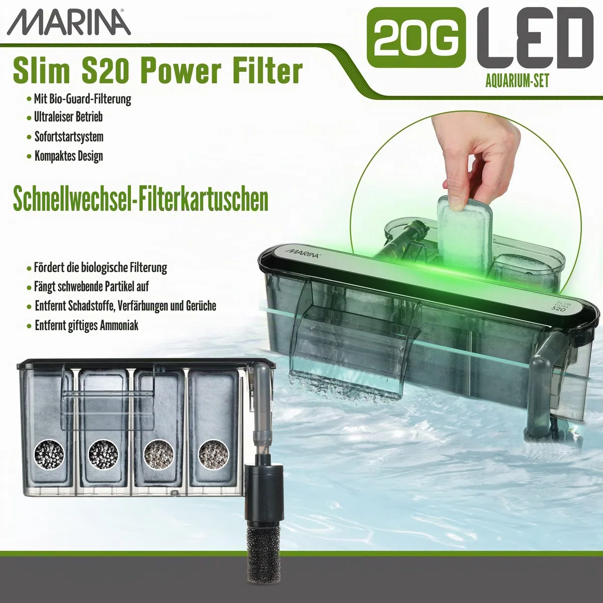 Marina LED-Aquarium-Set