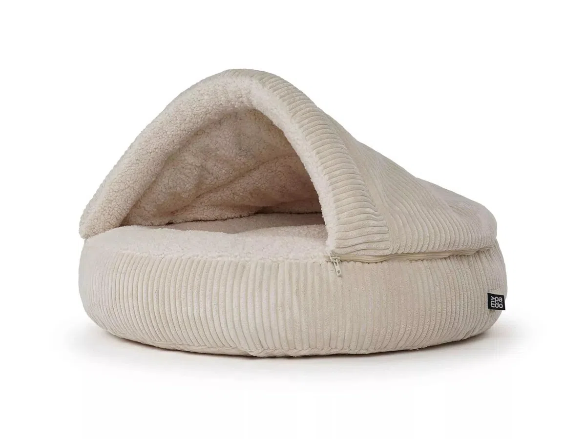 Cord Hundehöhle Timon Größe M Creme Standard Füllung
