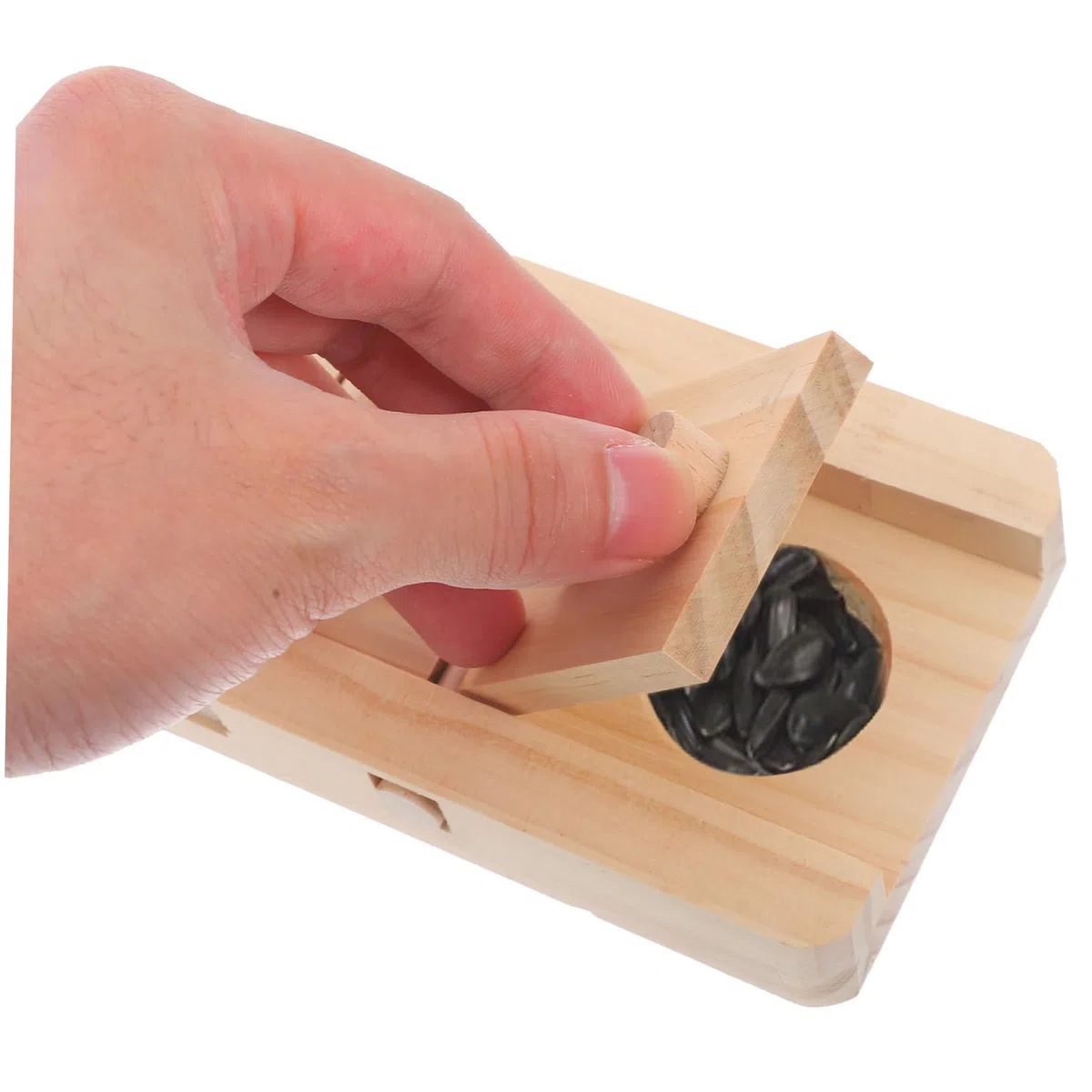 HANABASS 10stücke Interaktives Holzspielzeug Für Hamster Futterversteck Snack Tray Fördert Spiel Und Bewegung Für Kleintiere Natürliche Holzmaterialien Für Futterversteck