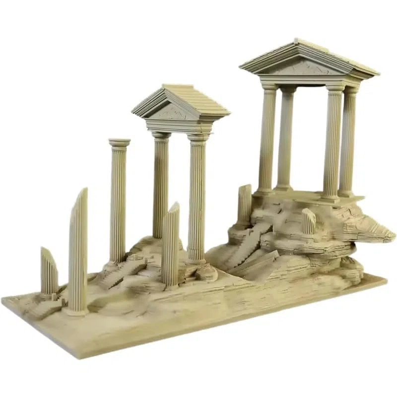 Römische Säule Dekoration Aquarium Landschaft Statue Harz Aquarium Skulptur