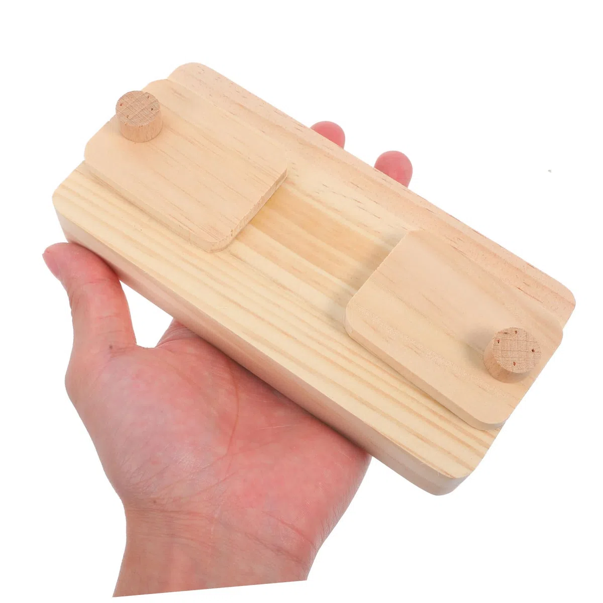 HANABASS 10stücke Interaktives Holzspielzeug Für Hamster Futterversteck Snack Tray Fördert Spiel Und Bewegung Für Kleintiere Natürliche Holzmaterialien Für Futterversteck