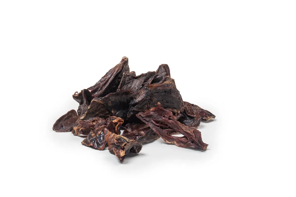 DIBO Herz, entfettet, 5kg-Karton, der kleine Naturkau-Snack oder Leckerli für Zwischendurch, Hundefutter, Qualitätskauartikel ohne Chemie