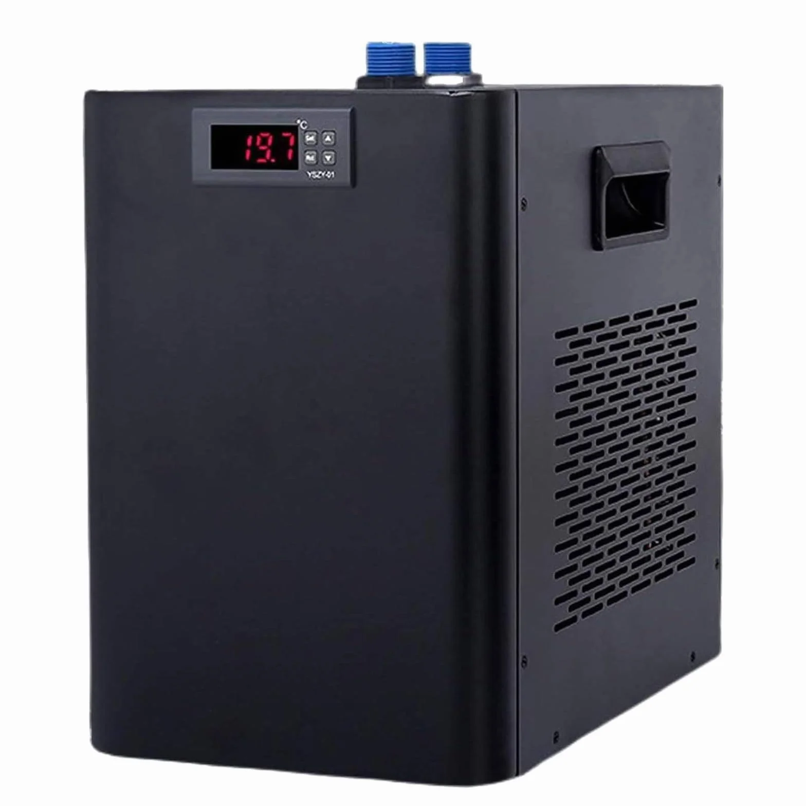 Aquarium-Wasserkühler, 79 Gallonen (300 Liter), 1/3 PS Aquarium Chiller,Fish Tank Chiller mit leisem Design Kompressor, für Aquarien (Axolotl, Süß- und Meerwasser),Temperaturregelung 1000L/264gal