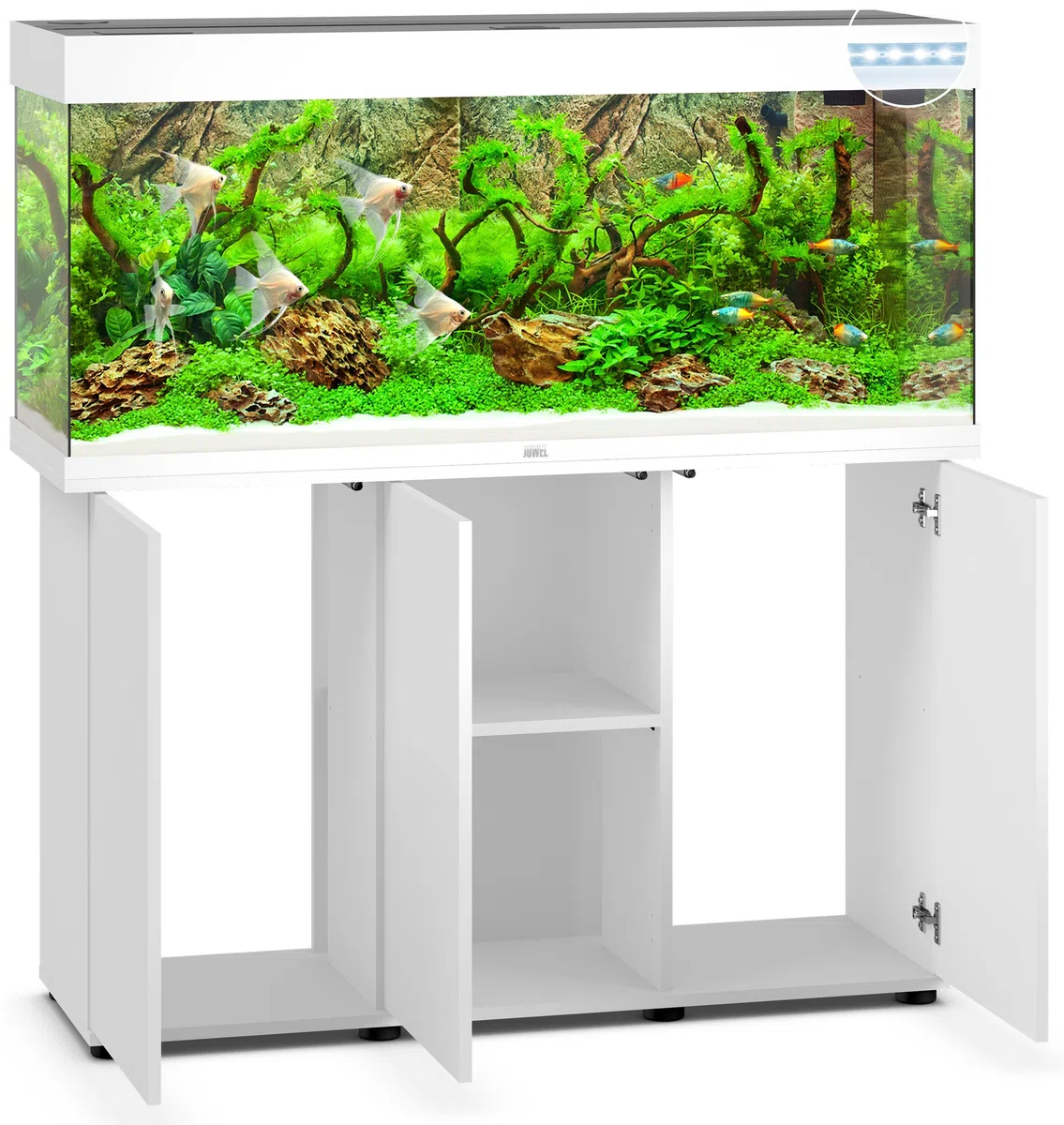 Juwel Aquarium 03451 Rio 240 LED, mit Unterschrank SBX, weiß