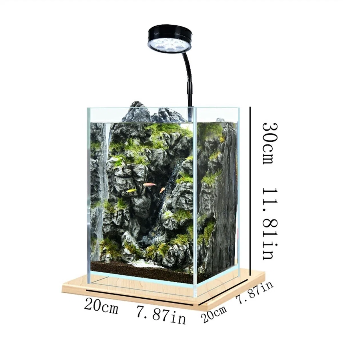 Aquarium Aquarium Desktop Kleines DIY Ökologisches Büro Zuhause Dekoration Aquarium