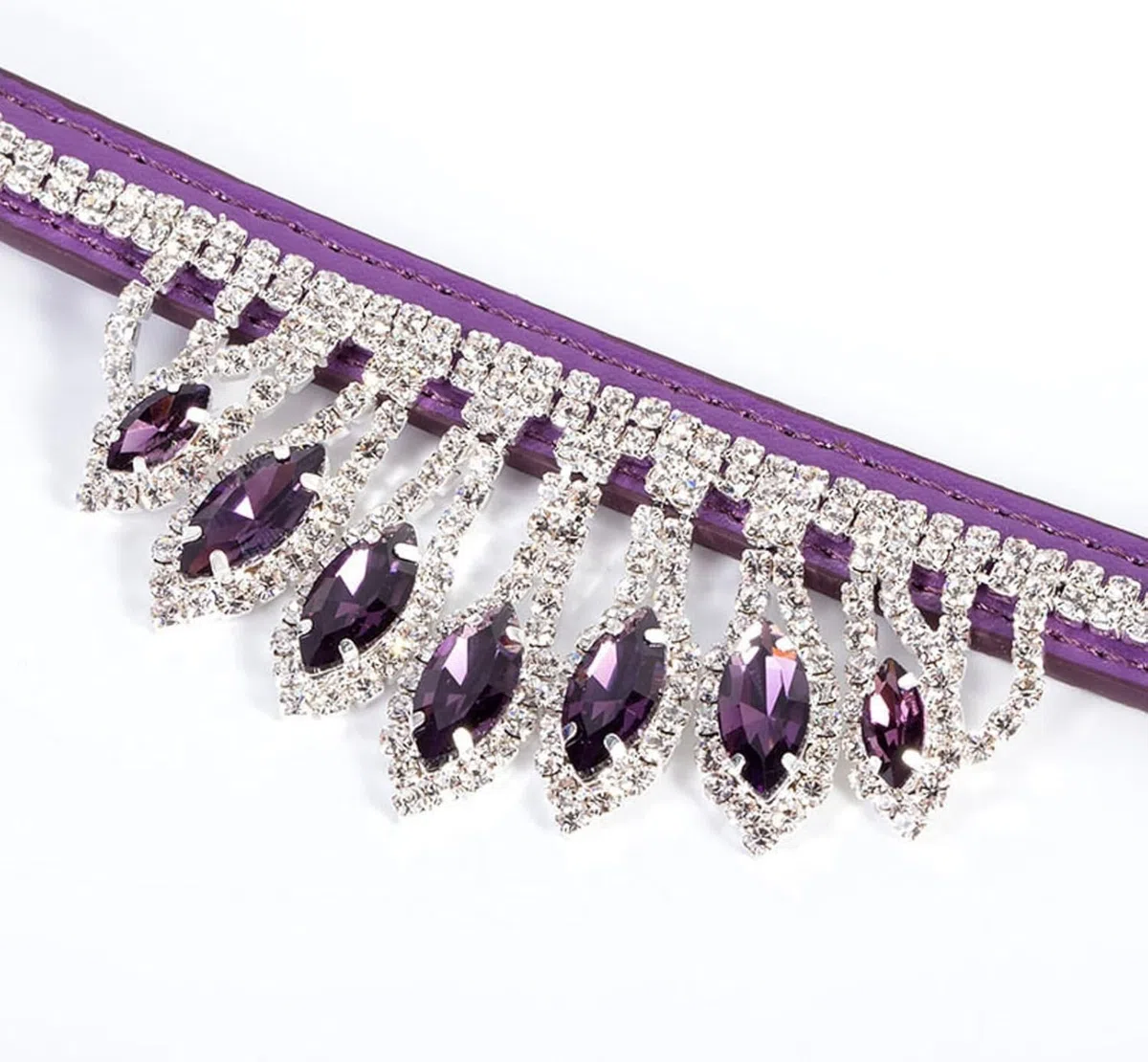 Haustierhalsband, Hundehalsband mit glänzenden Diamanten, Strass-Kristall-Katzenhalsband Bling-Anhänger, PU-Leder, verstellbar, weiches Haustierhalsband(Pink,S)