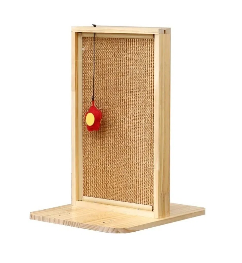 Katzen Kratzbrett Kratzbrett Für Katzen, Natürliches Sisal, Katzenkratzpolster Aus Holz, Katzenkratzer, Mehrzweck-Katzenkratzer Für Katzen Im Innenbereich Schützt Teppiche und Sofas ( Color : Brown ,