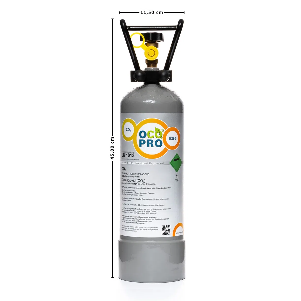 CO2 Anlage Inline DLX-500 Plus Aquarium mit Nachtabschaltung & 2kg Mehrwegflasche (2kg)