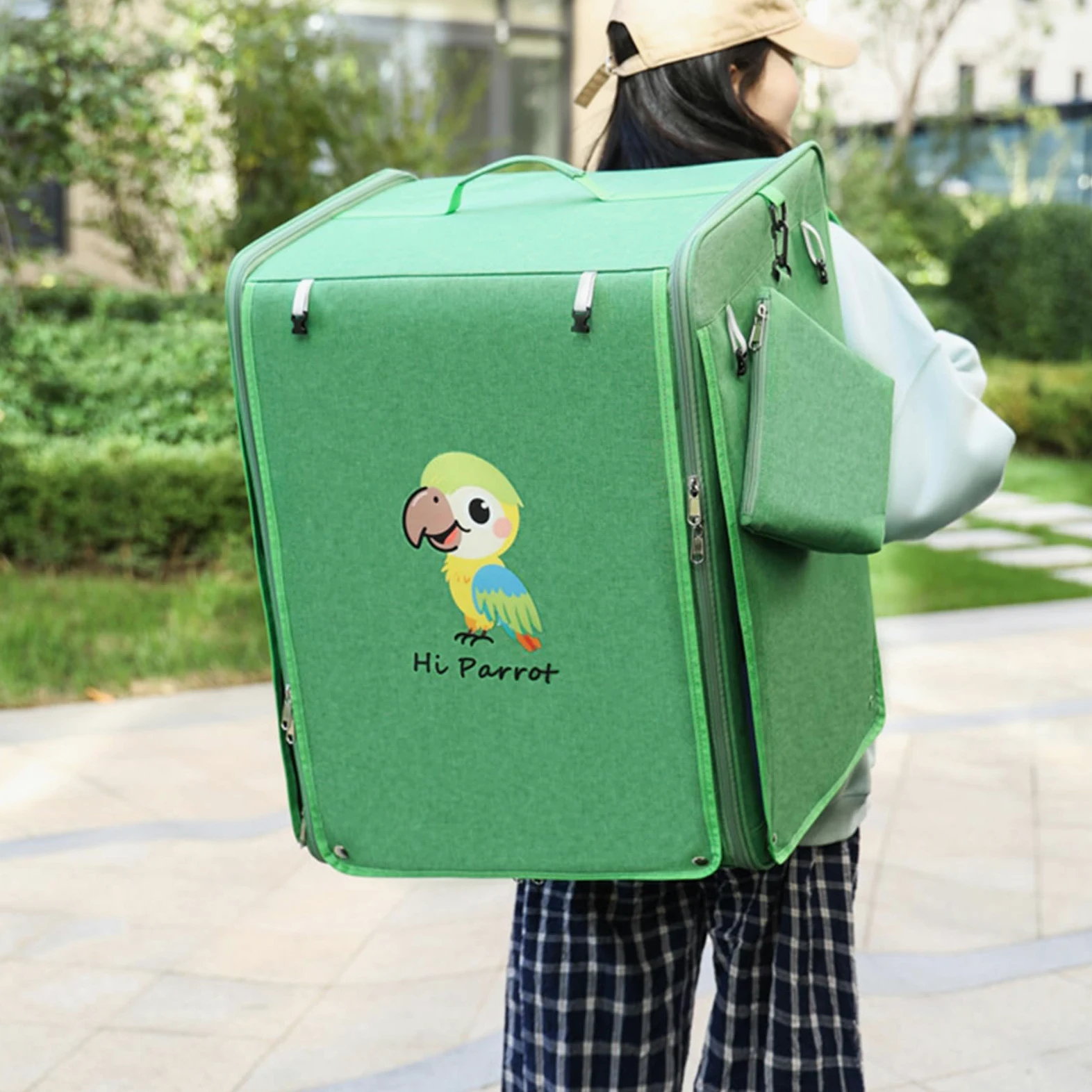 Oxford-Rucksack für Vögel, leicht zu transportieren, stützende Sitzstange für Outdoor-Ausflüge, Oxford Conure Carrier
