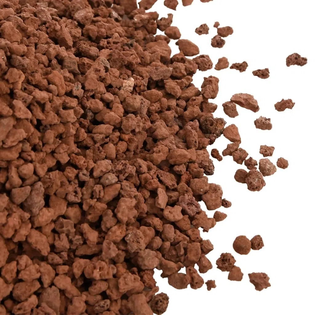 Lavagranulat 10 kg Rot Vulkangestein 5-8 mm für Aquarium Deko, Aquascaping Zubehör, biologischer Filter und natürliche Unterwasserwelt im Süßwasserbecken