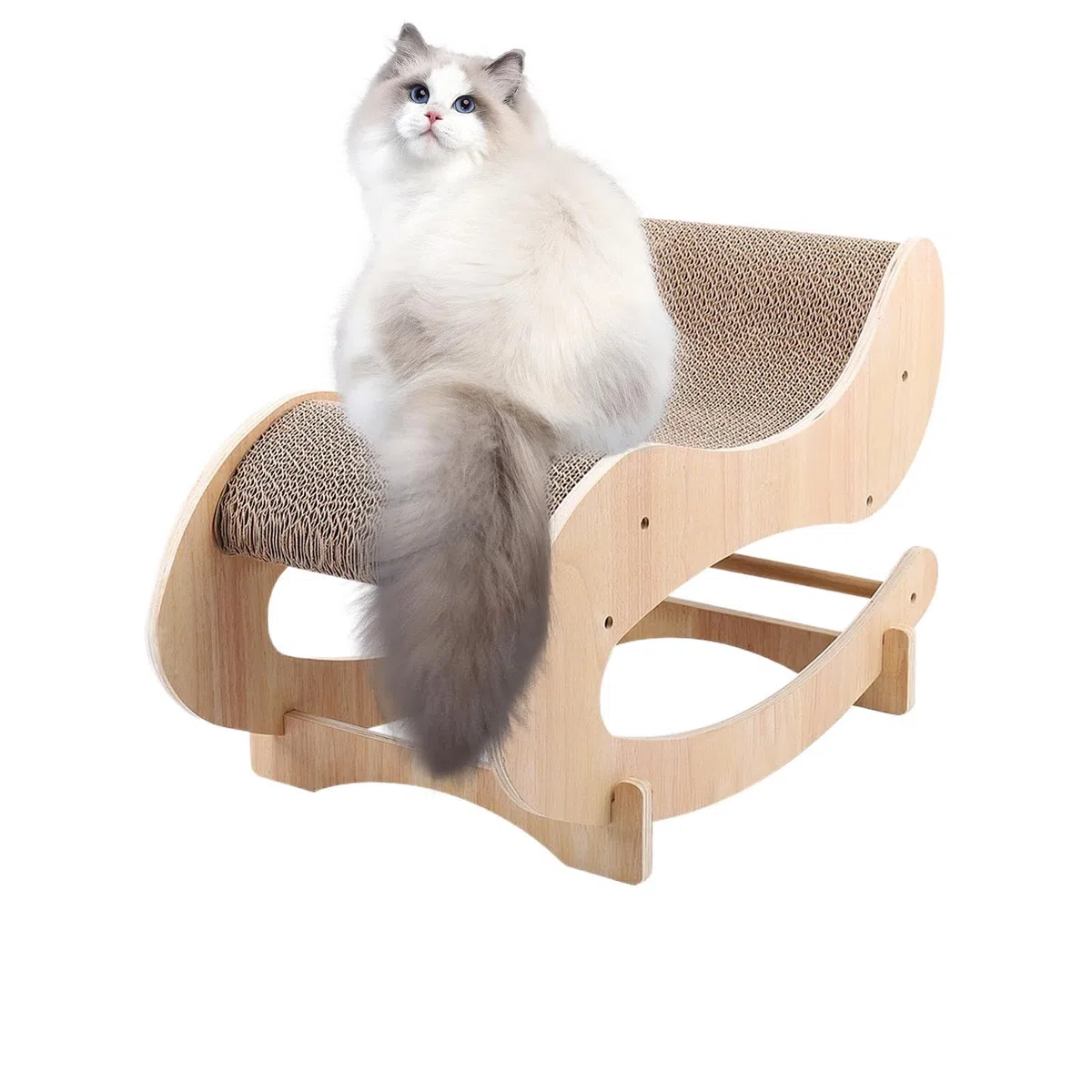 Katzenschaukelbett, Katzenliege, Katzenschlaf-Kratzbett | Wellpappe--Schaukelliege zum Kratzen für kleine e, Welpen, Kaninchen