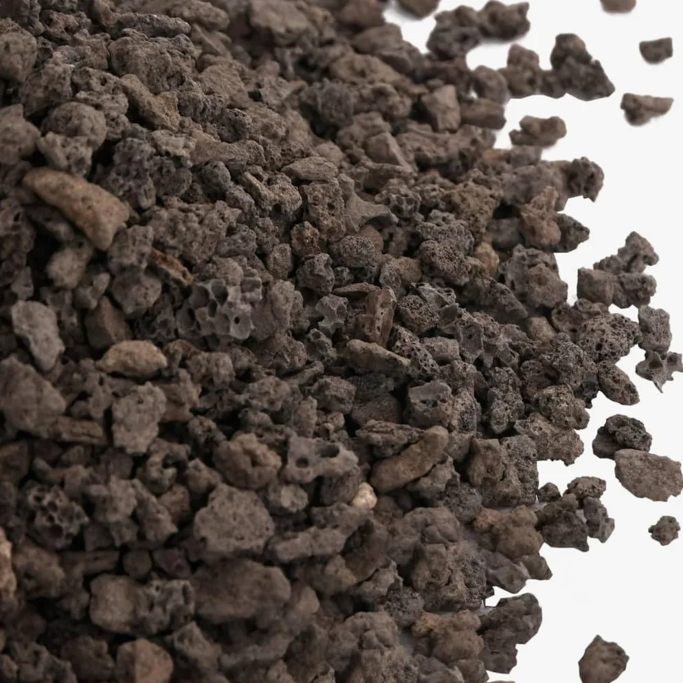 Schwarzer Basalt Kies 25 kg 5 8 mm Bodengrund Substrat für Aquarium Aquaristik Süßwasser Meerwasser Terrarium Nano Becken, naturbelassen für Pflanzenwachstum und Aquascaping