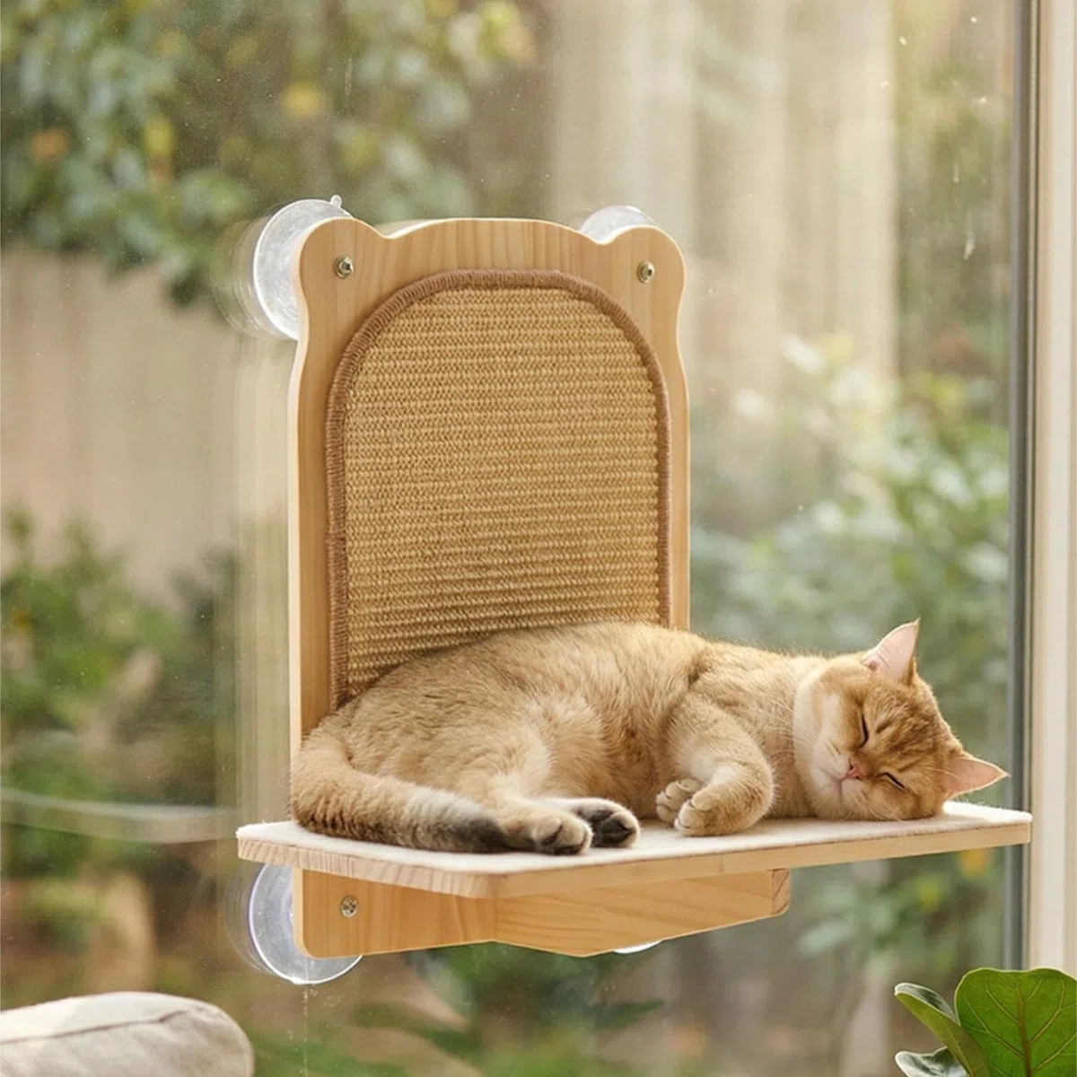 Katze mit Saugnäpfen, Aus [Material], Einfach zu Montieren, Stilvoll für Kätzchen