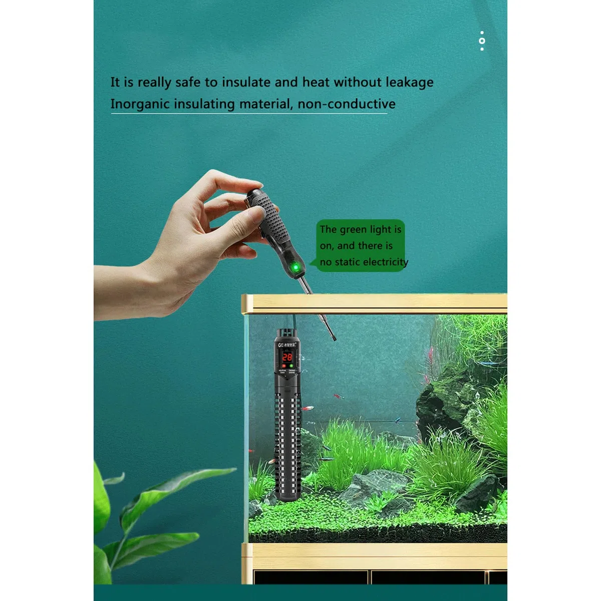 Heizung Aquarium Aquarium Heizstab Automatische Intelligente Konstante Temperatur Sparen Strom Heizstab, 100 W (100 W)