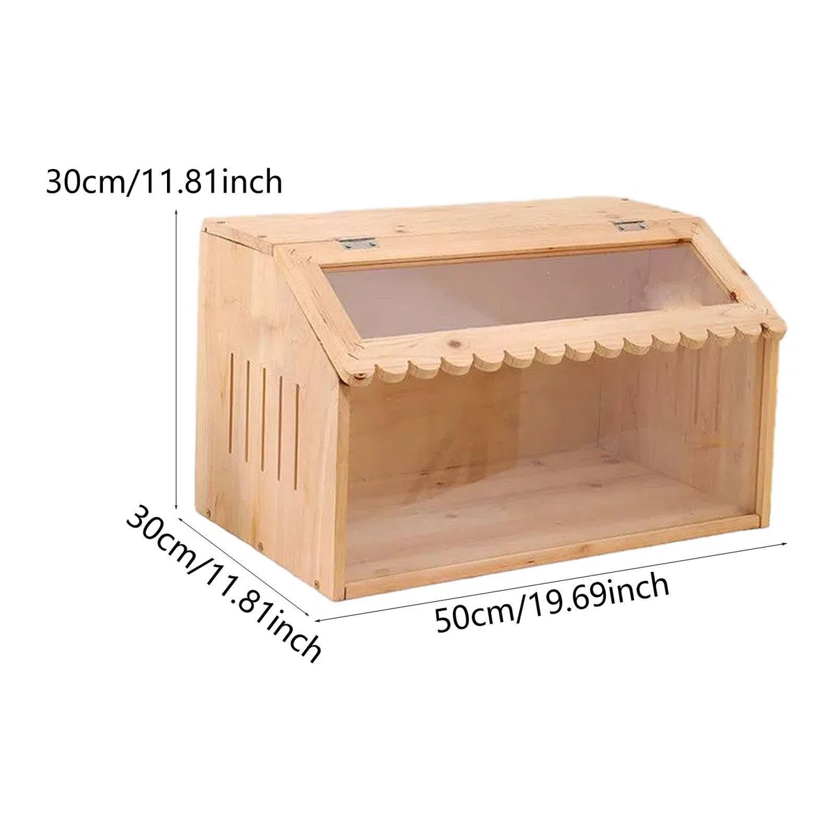 Sharplace Hühnerbruder Box Hühner Coop kleine Tiere Lebensraum Robustes Inkubator Holz Käfig für Vögel Wachteln Hamster Küken Enten, 50x30x30cm