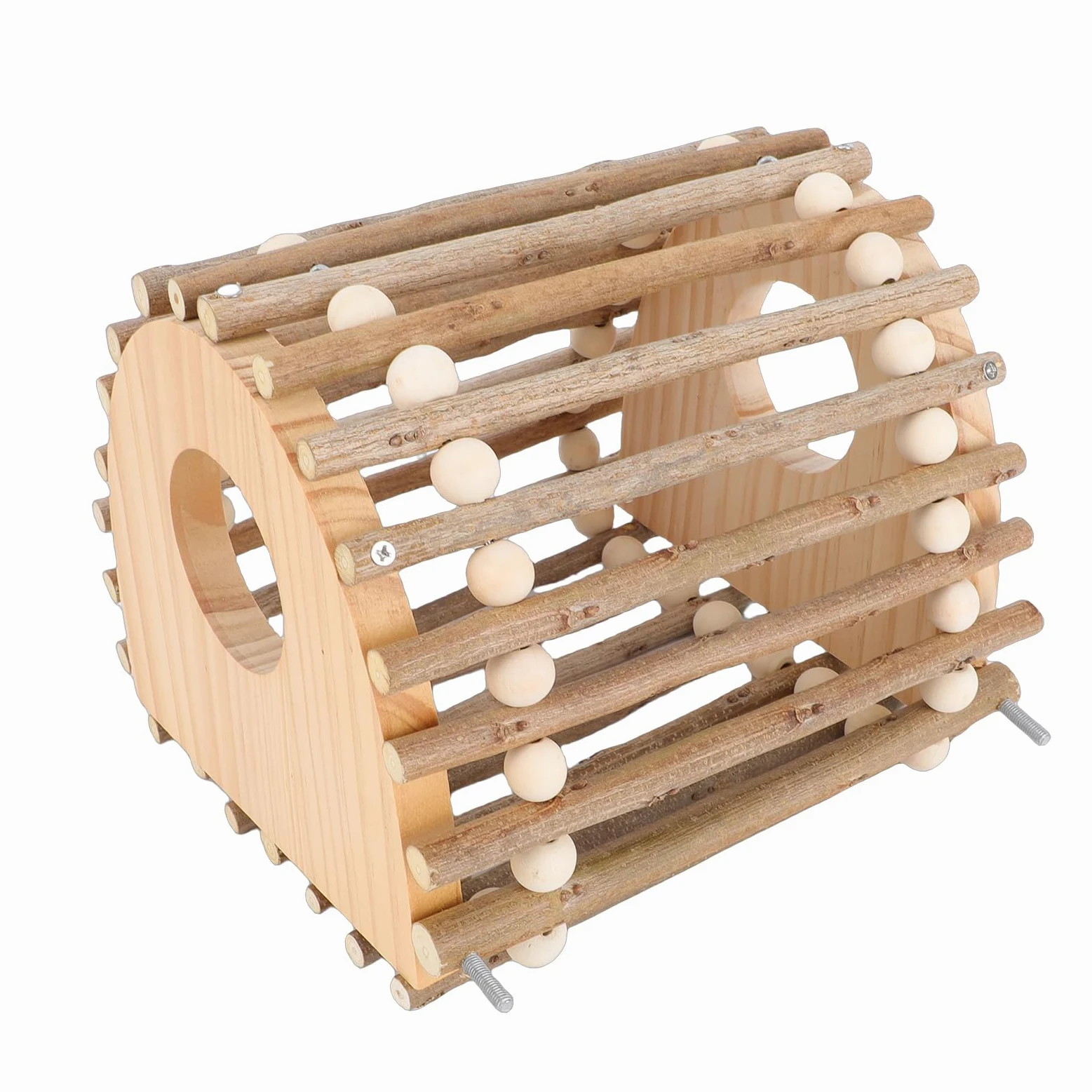 Vogelkäfig-Kletterspielzeug aus Holz, Vogelkletterleiter aus Kiefernholz für Papageien und Kleine Vögel, Fördert Körperliche Bewegung und Geistige Stimulation, Perfekt für Vogelkäfige, 20 X