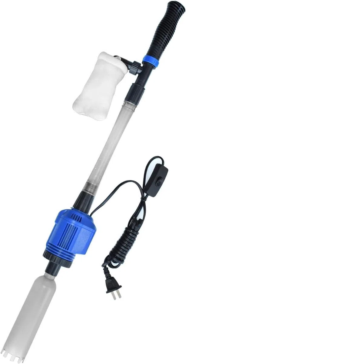 Kiesreiniger for Aquarien, Abnehmbarer Algenreiniger, Wasserpflegeartikel Mit Wasserschlauch-Steuerklemme, Zur Reinigung Von Kies Und Sand Im Aquarium