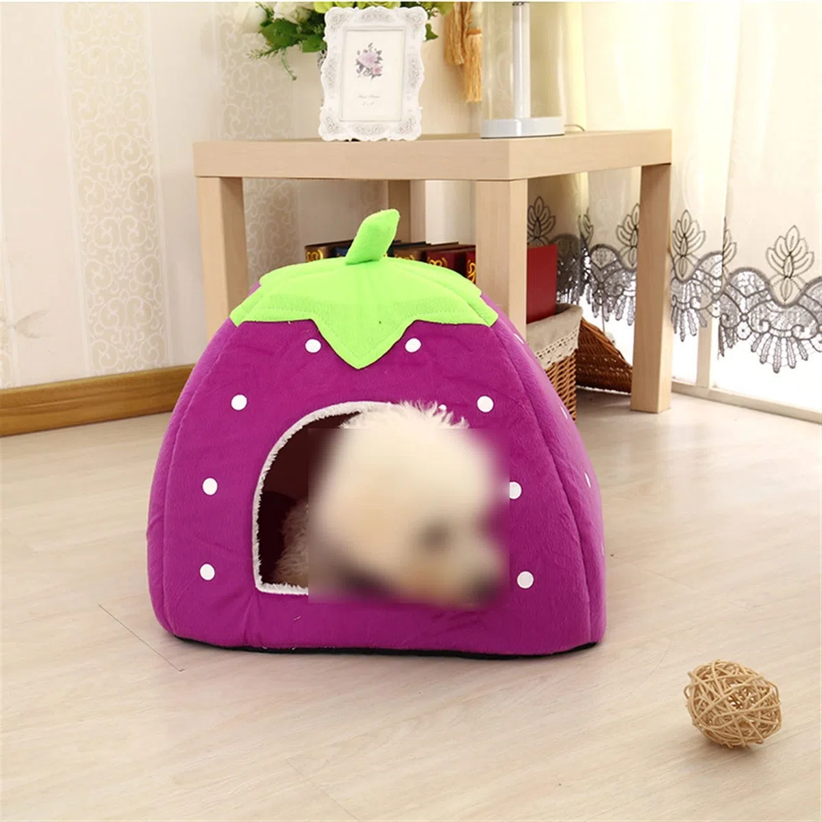 Weiches Kleintierhaus Nest Meerschweinchen Hamster Winter Warm Eichhörnchen Kaninchen Chinchilla Ratte Erdbeerbett Heimtierbedarf (Color : Rosso)