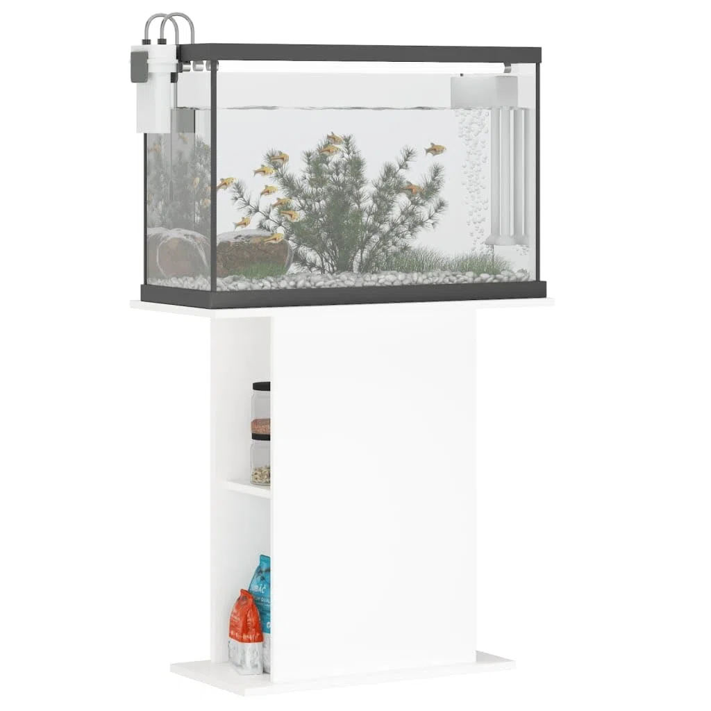 ZEYUAN Aquariumständer Weiß 36x75x72,5 cm Holzwerkstoff, Aquarium Unterschrank, Aquarium Schrank, Aquariumschrank, Aquarium Tisch, Aquarium Stands