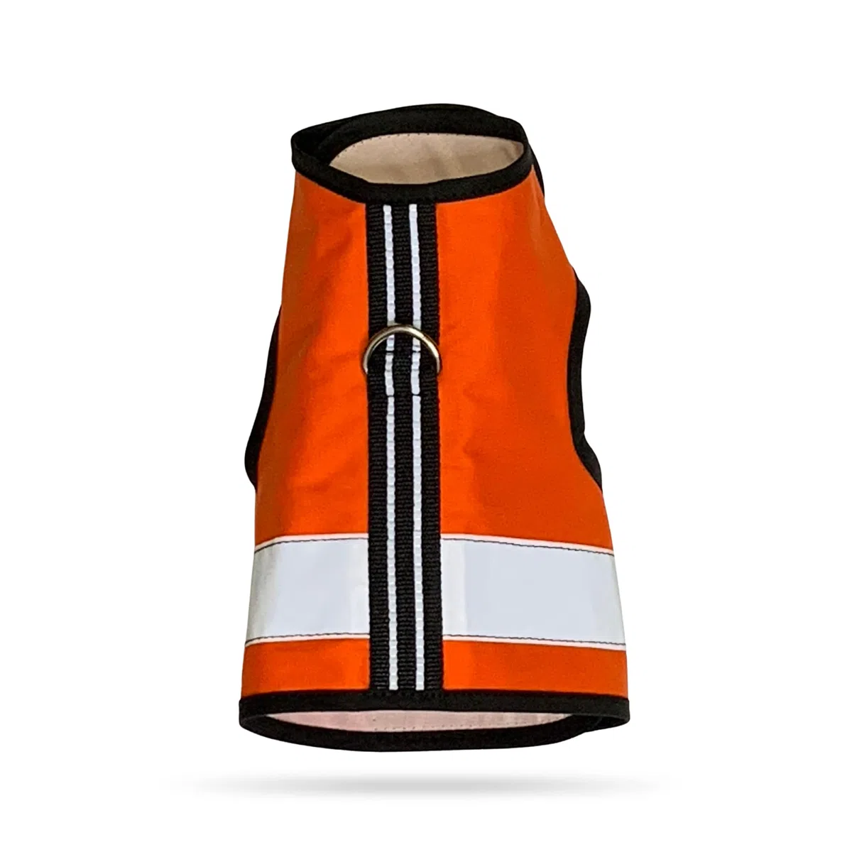 Kitty Holster Reflektierendes Katzengeschirr, gut sichtbare Katzenweste für Tag und Nacht, sichere, atmungsaktive und waschbare Baumwolle, ideal für Spaziergänge und Reisen, Outrageous Orange, XL