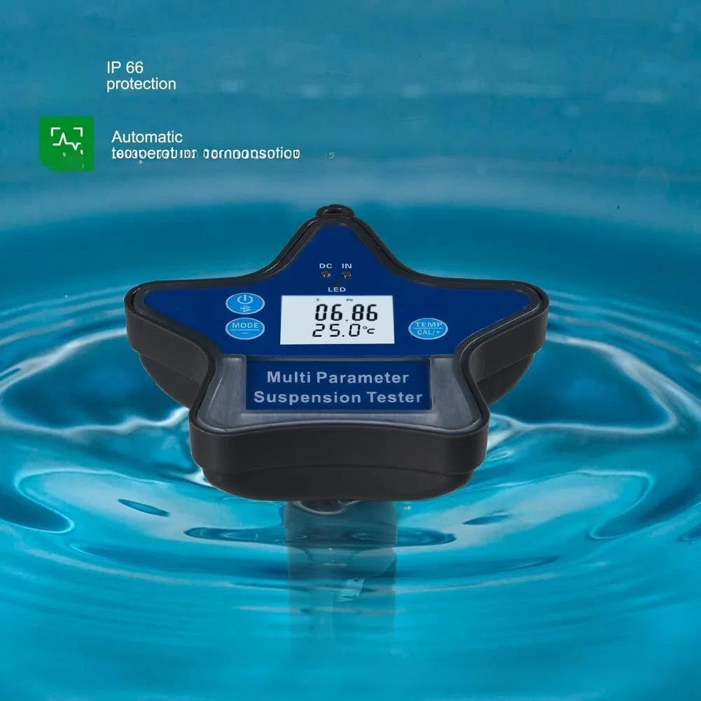 Kabelloser Wasserqualitätstester, kompatibel mit Tuya Smart App, digitales pH-ORP-Salzmessgerät für Pool Aquarium Labor, Hochsensor Echtzeitdaten