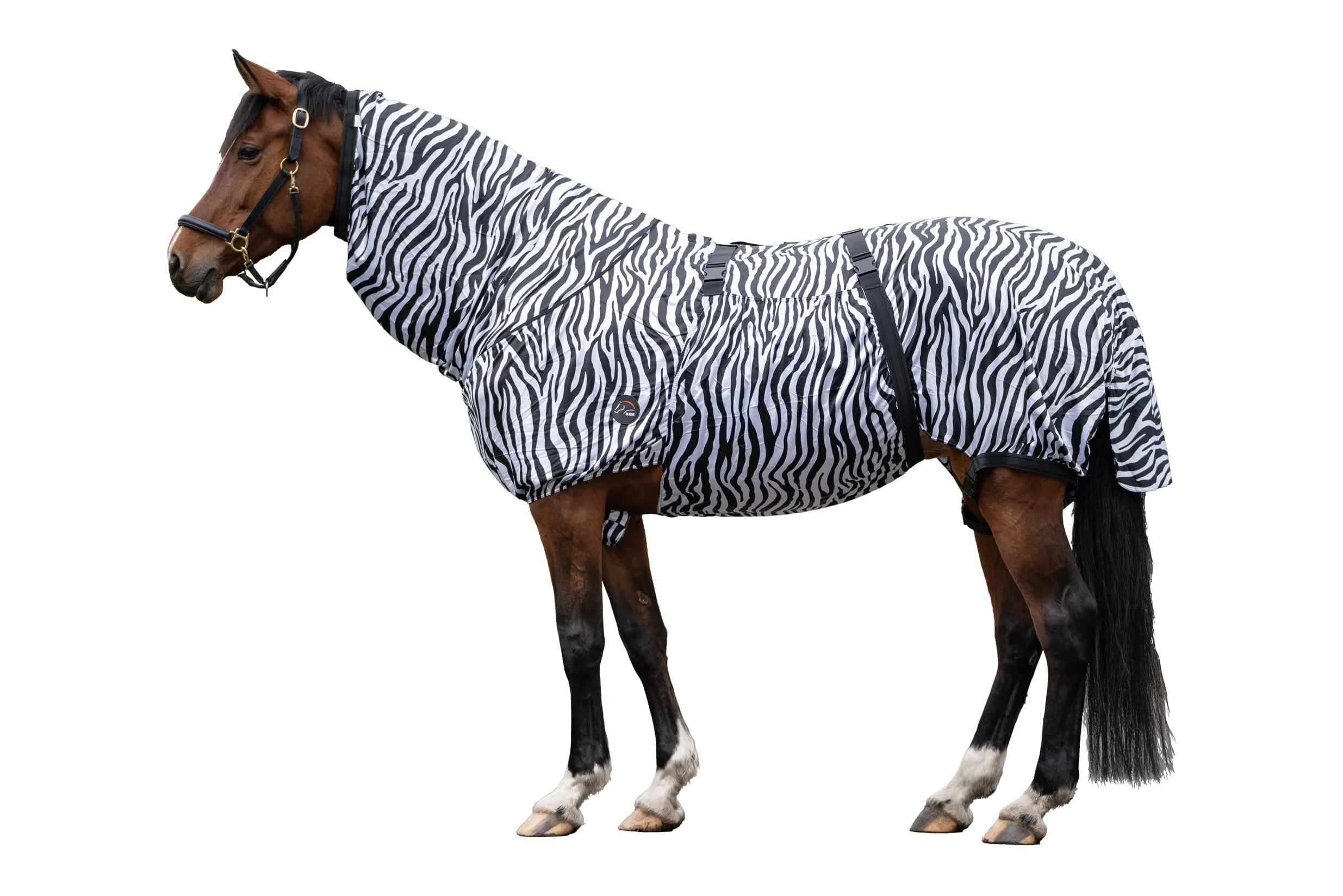 HKM zebra eczema blanket for horse, 145 cm, horse fly blanket