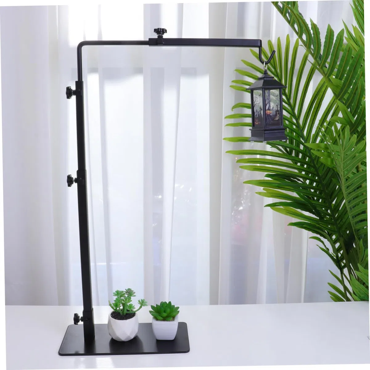 Schwarzer Heizlampenständer aus Eisen für Schildkröten und Schildkröten | Aquarium und Fish Tank Geeignet, Größe L, zum Halten von Lichtquellen für Reptilien