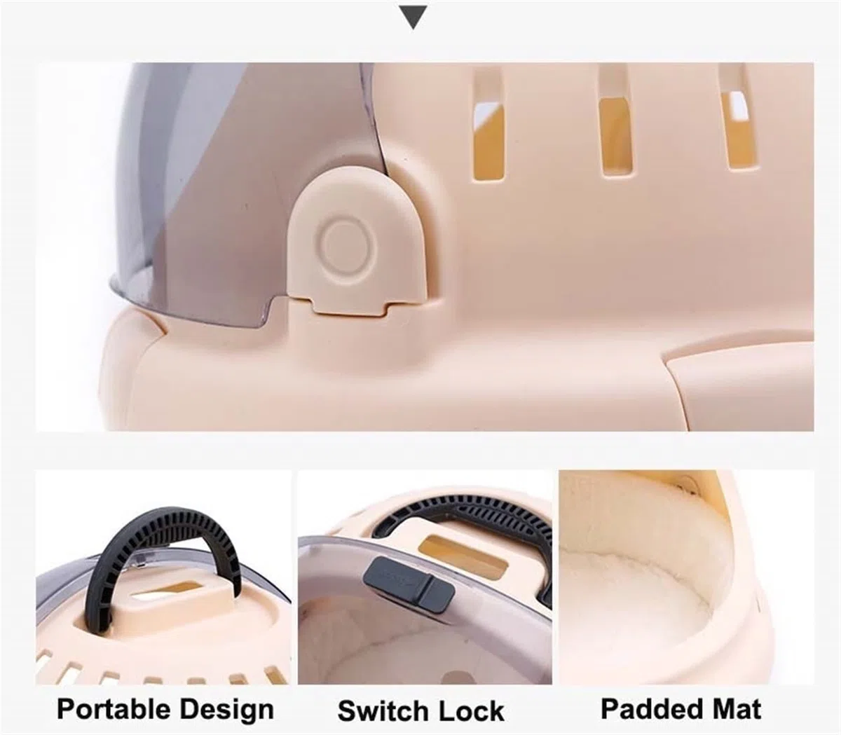 Katzentragetasche Transparent Atmungsaktiv Tragbare Reisehandtasche Katzentragetasche Katzenzelt Bett Handtragende Raumkapsel