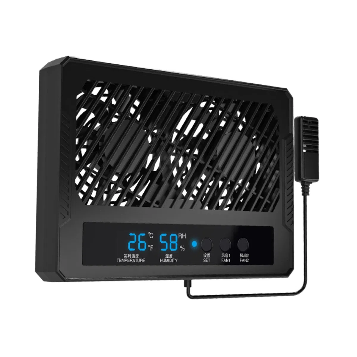 für Reptiliengehege, Luftentfeuchter, Doppel, Thermometer, Hygrometer für Amphibien
