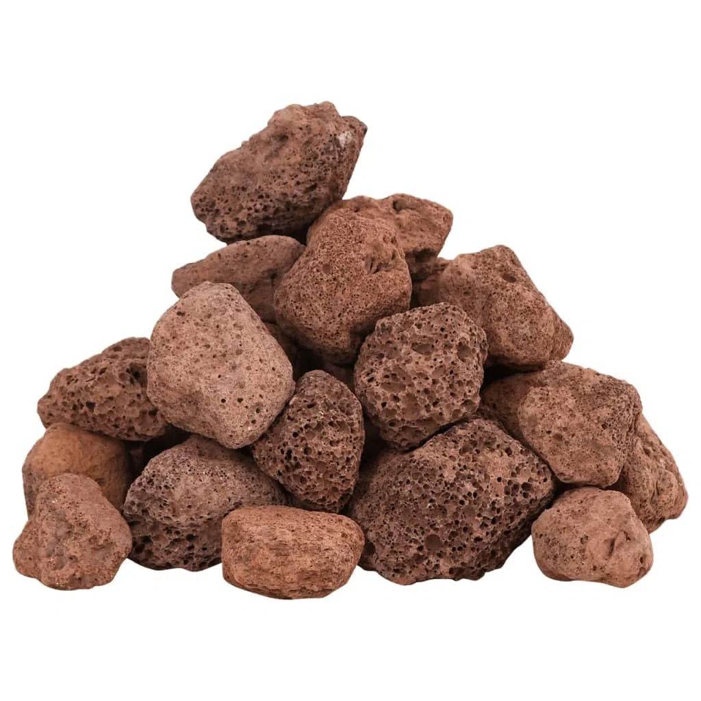 Lavagranulat 25 kg Rot 3-5 cm Lavasteine fürs Aquarium Vulkansteine für Aquascaping, Bonsai, Sukkulenten & Garten
